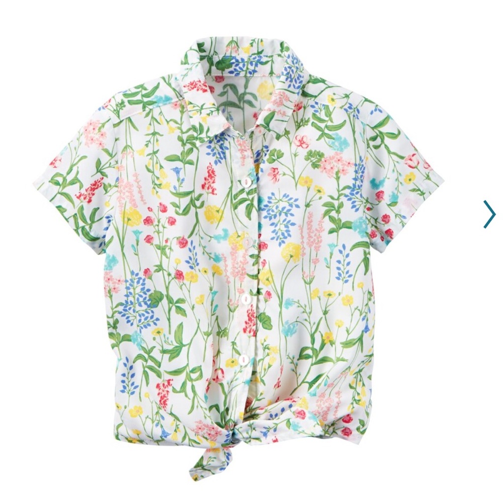 Carter’s floral tie front MATCHING SISTER Shirts